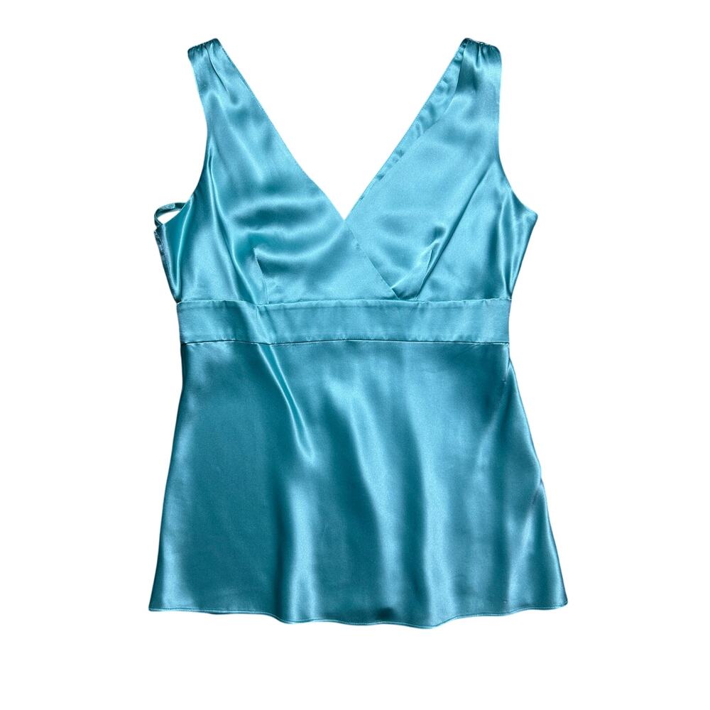 INC NWT Wainscott Blue Silk Babydoll Top — Size 8